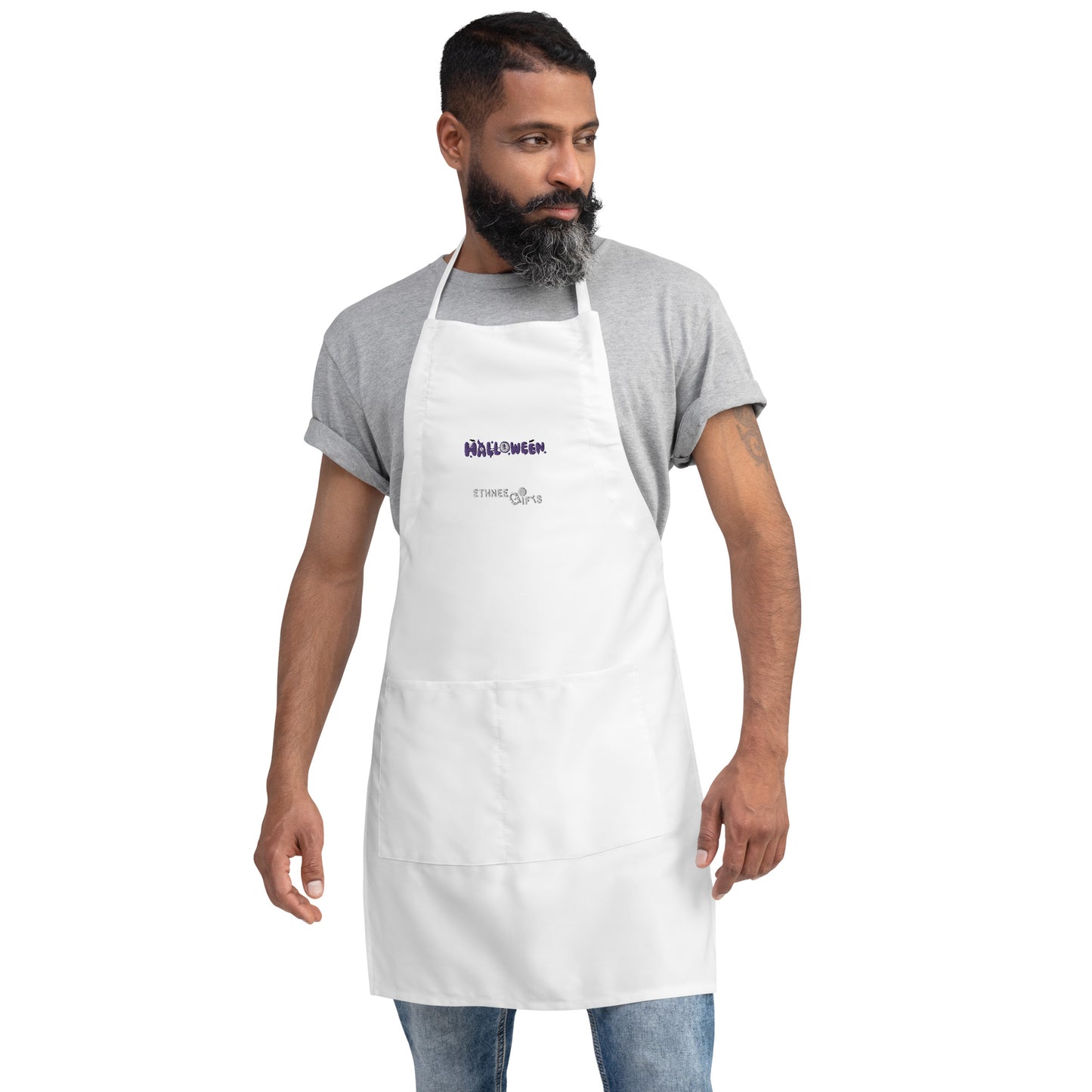 Embroidered Apron HALLOWEEN