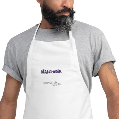 Embroidered Apron HALLOWEEN