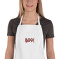 Embroidered Apron BOO