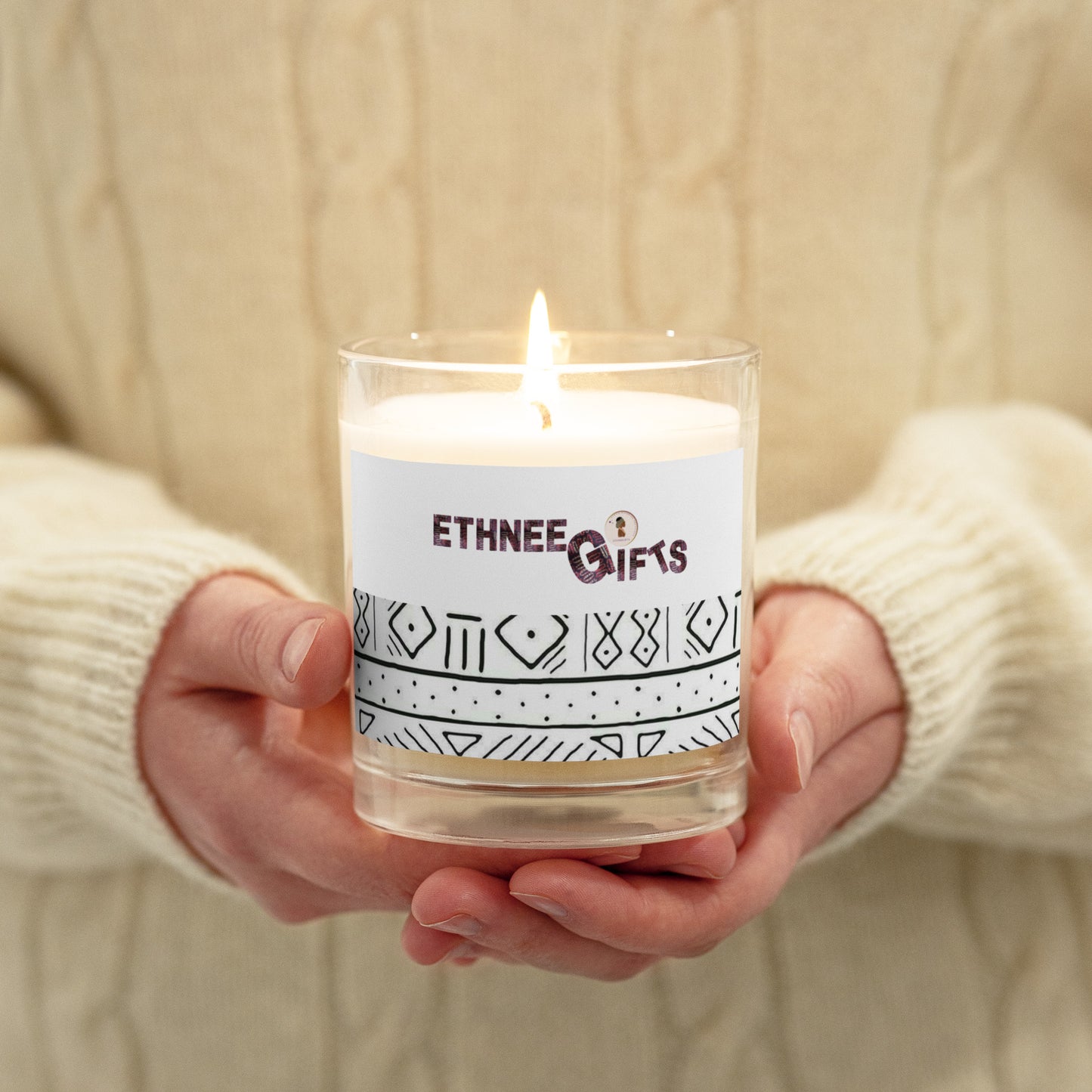 ETHNEEGIFTS soy wax candle