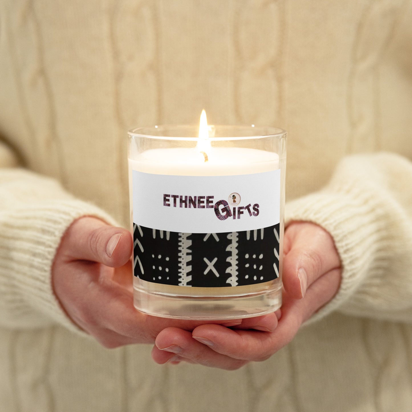 ETHNEEGIFTS soy wax candle