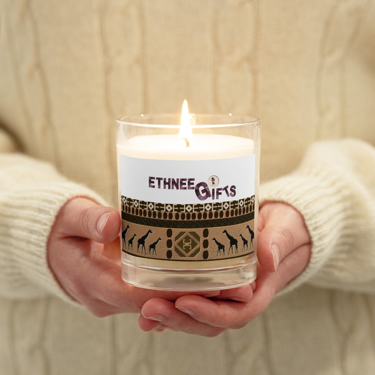 ETHNEEGIFTS soy wax candle