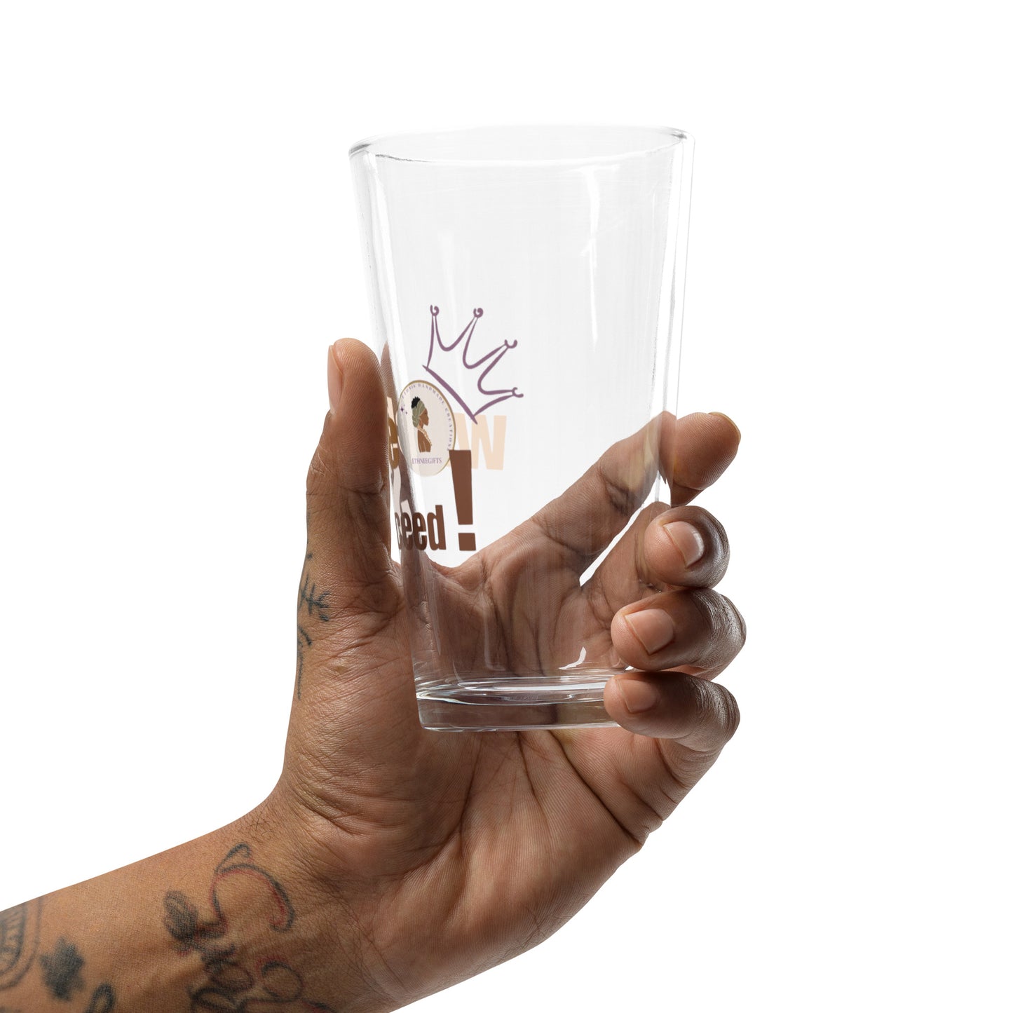 ETHNEEGIFTS Shaker pint glass