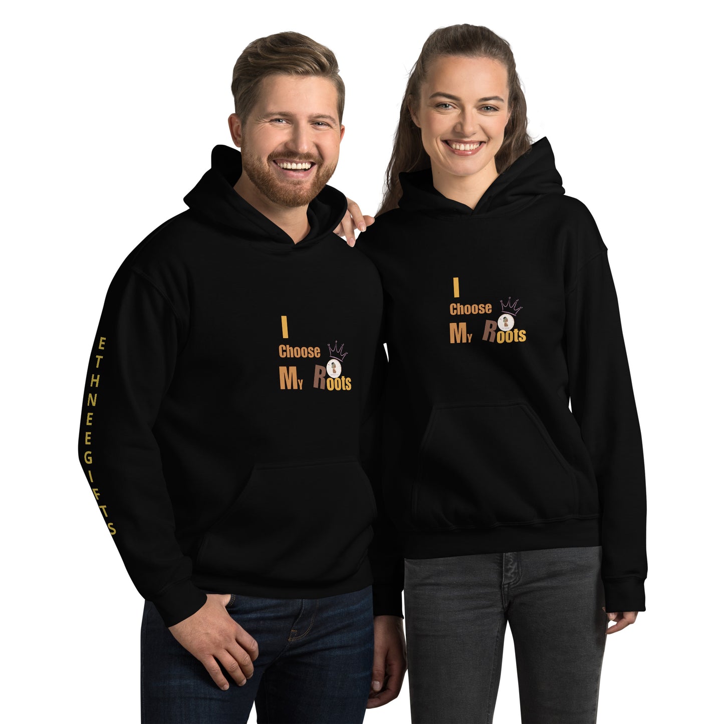 ETHNEEGIFTS Unisex Hoodie I CHOOSE MY ROOTS