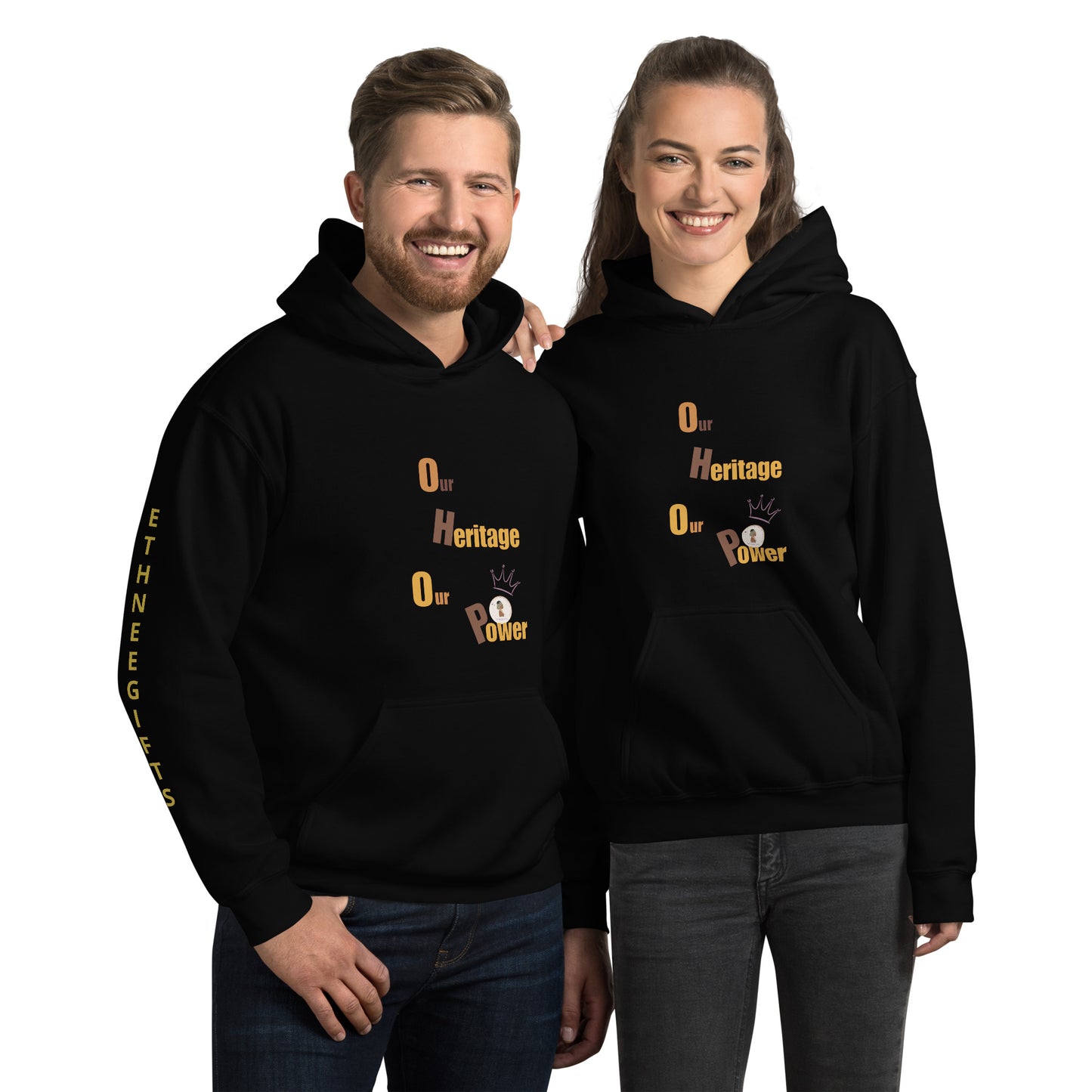 ETHNEEGIFTS Unisex Hoodie OUR HERITAGE OUR POWER