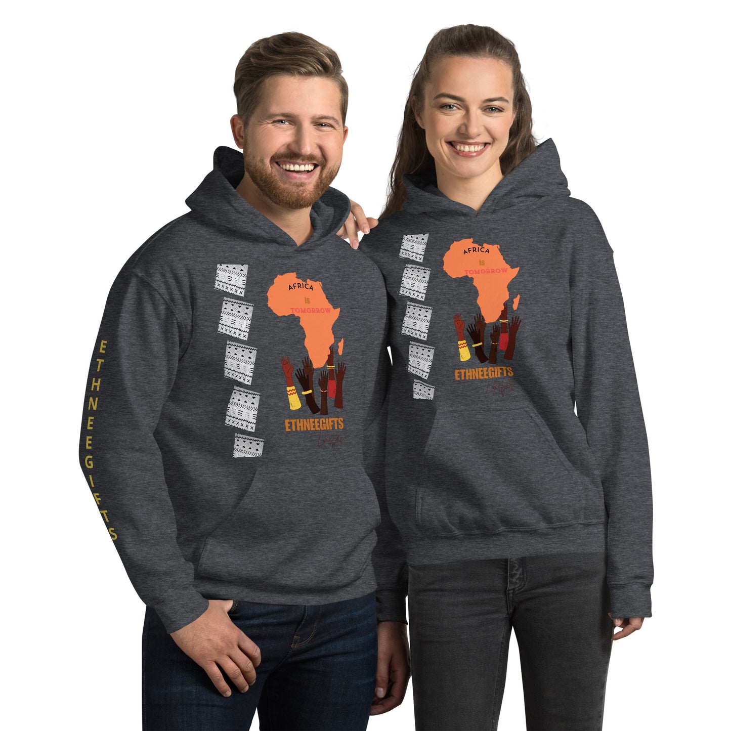 ETHNEEGIFTS Unisex Hoodie AFRICA IS TOMORROW