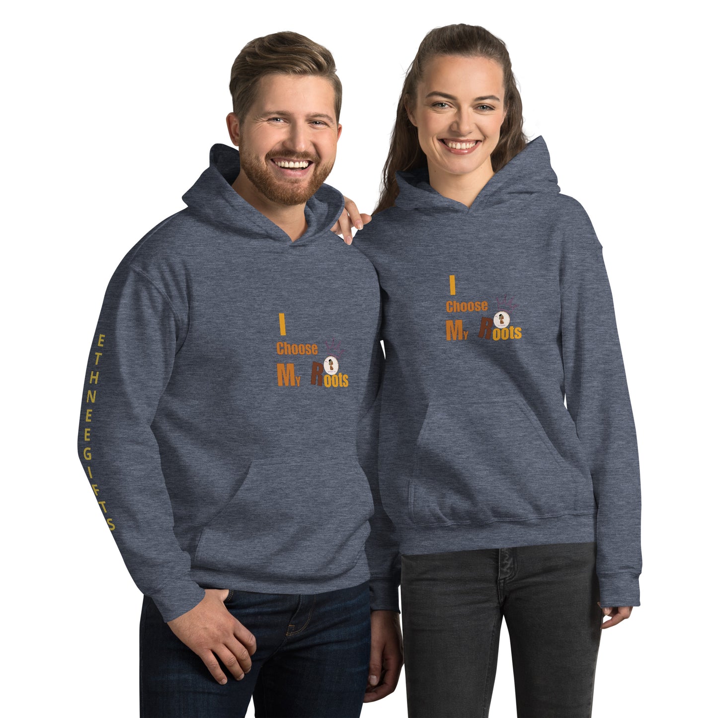 ETHNEEGIFTS Unisex Hoodie I CHOOSE MY ROOTS