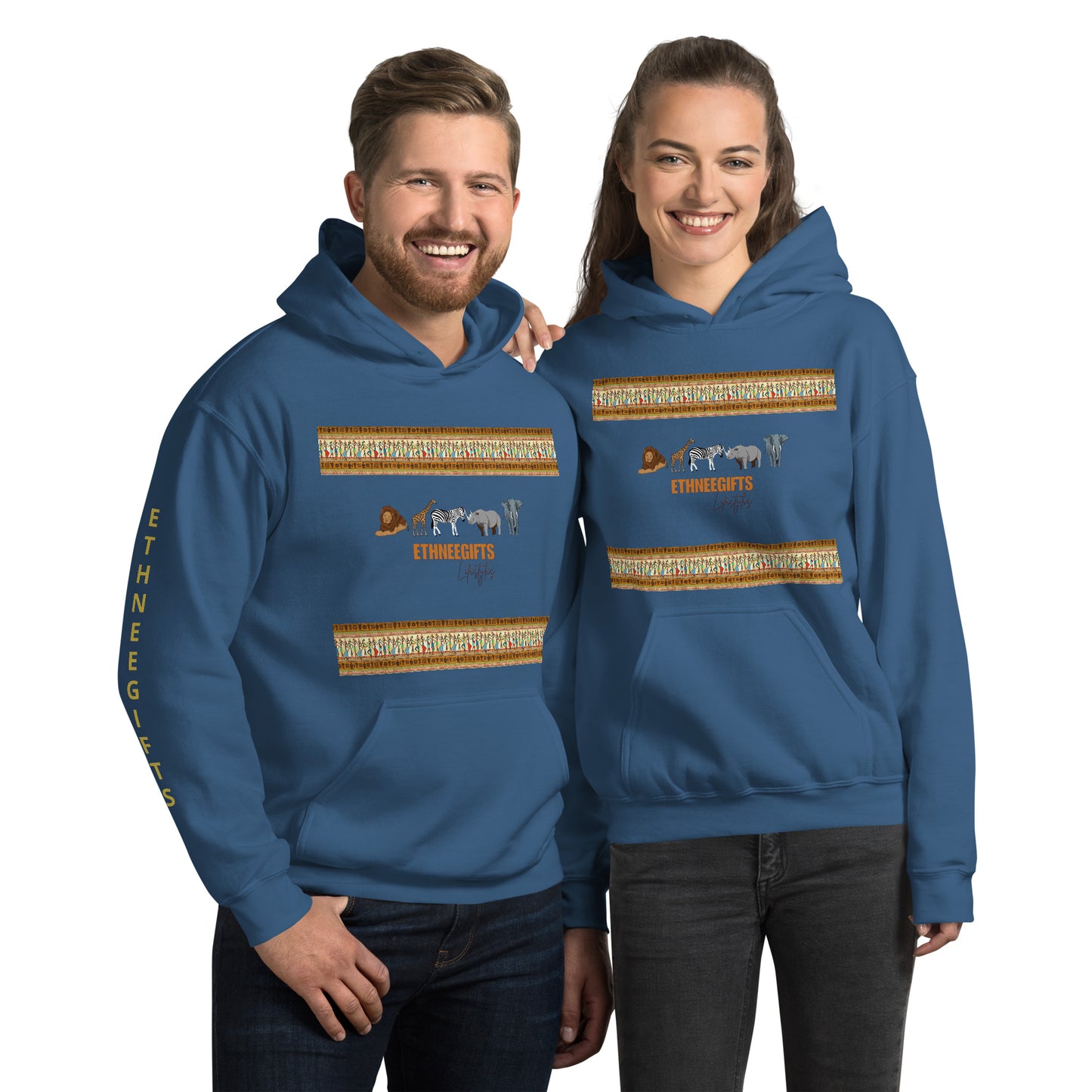 ETHNEEGIFTS Unisex Hoodie ANIMALS