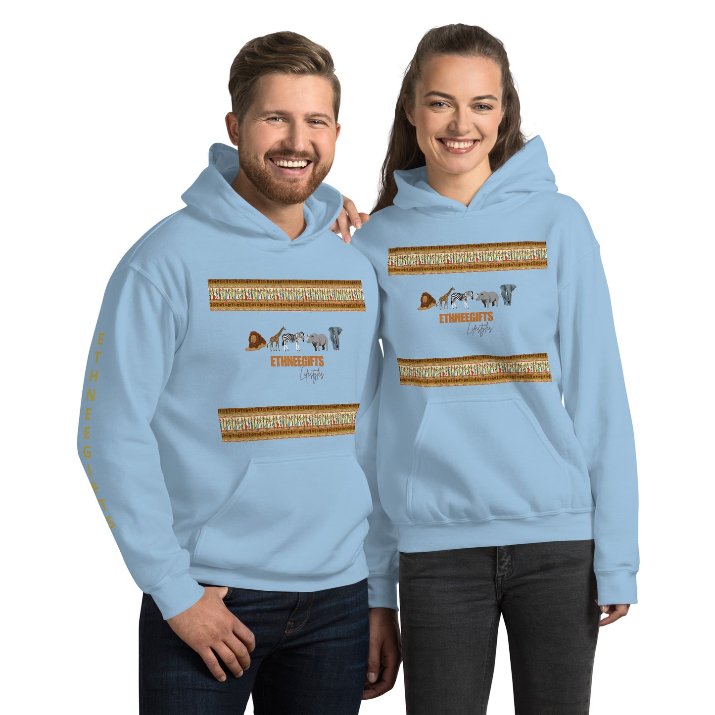 ETHNEEGIFTS Unisex Hoodie ANIMALS