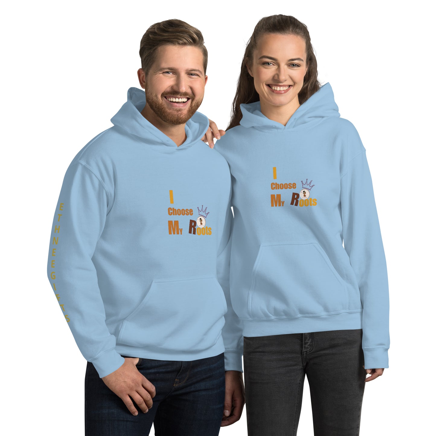 ETHNEEGIFTS Unisex Hoodie I CHOOSE MY ROOTS