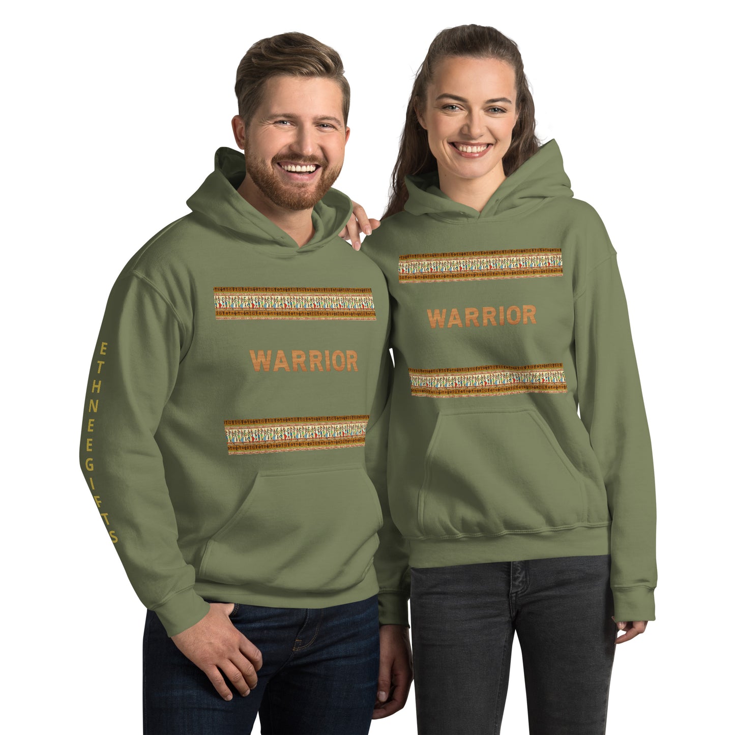 ETHNEEGIFTS Unisex Hoodie WARRIOR