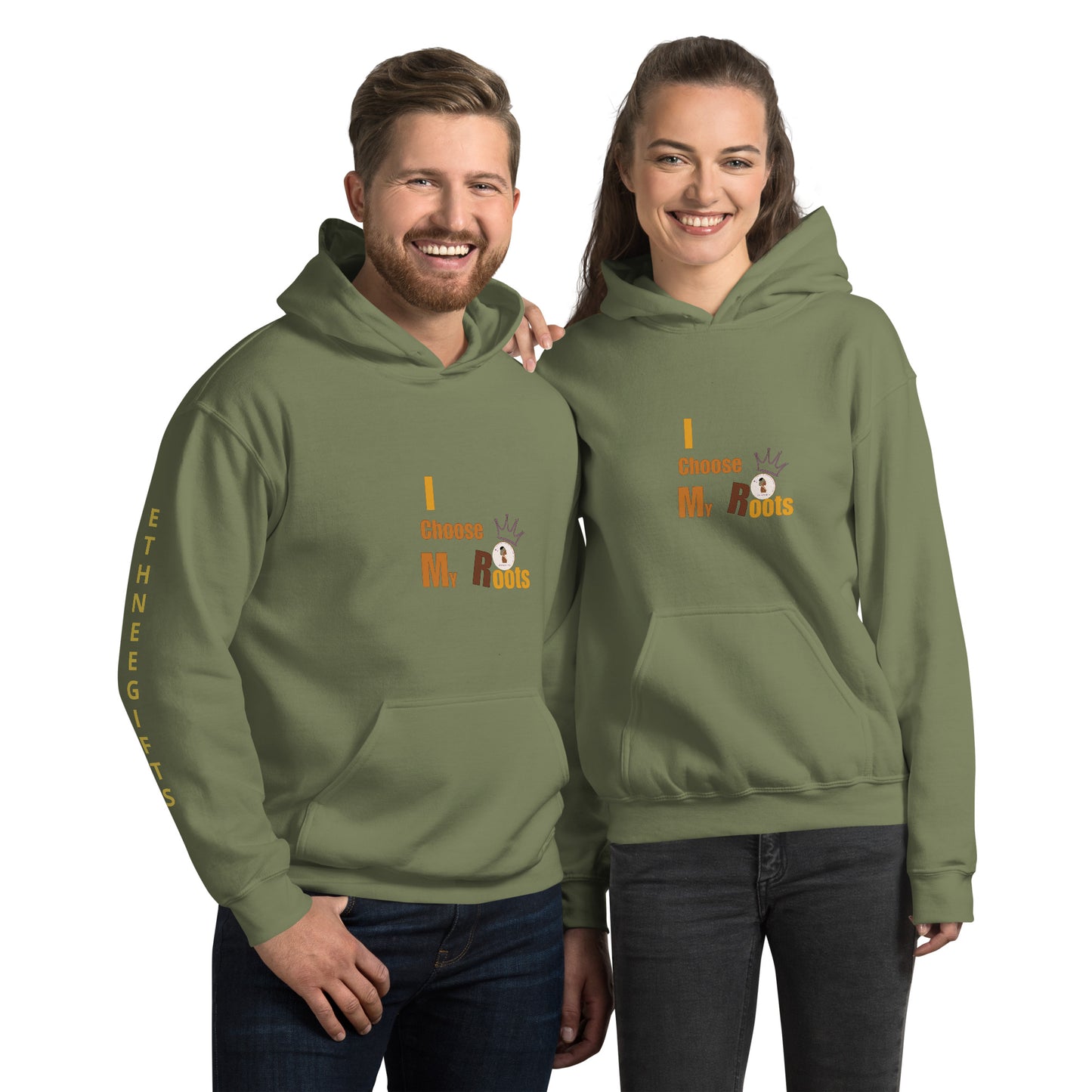 ETHNEEGIFTS Unisex Hoodie I CHOOSE MY ROOTS