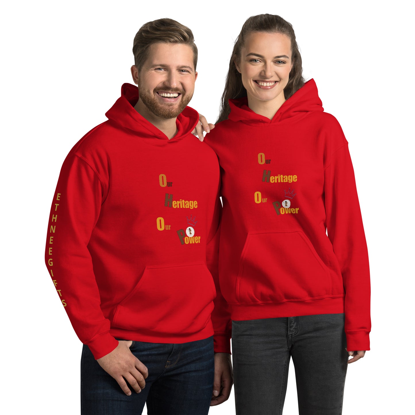 ETHNEEGIFTS Unisex Hoodie OUR HERITAGE OUR POWER