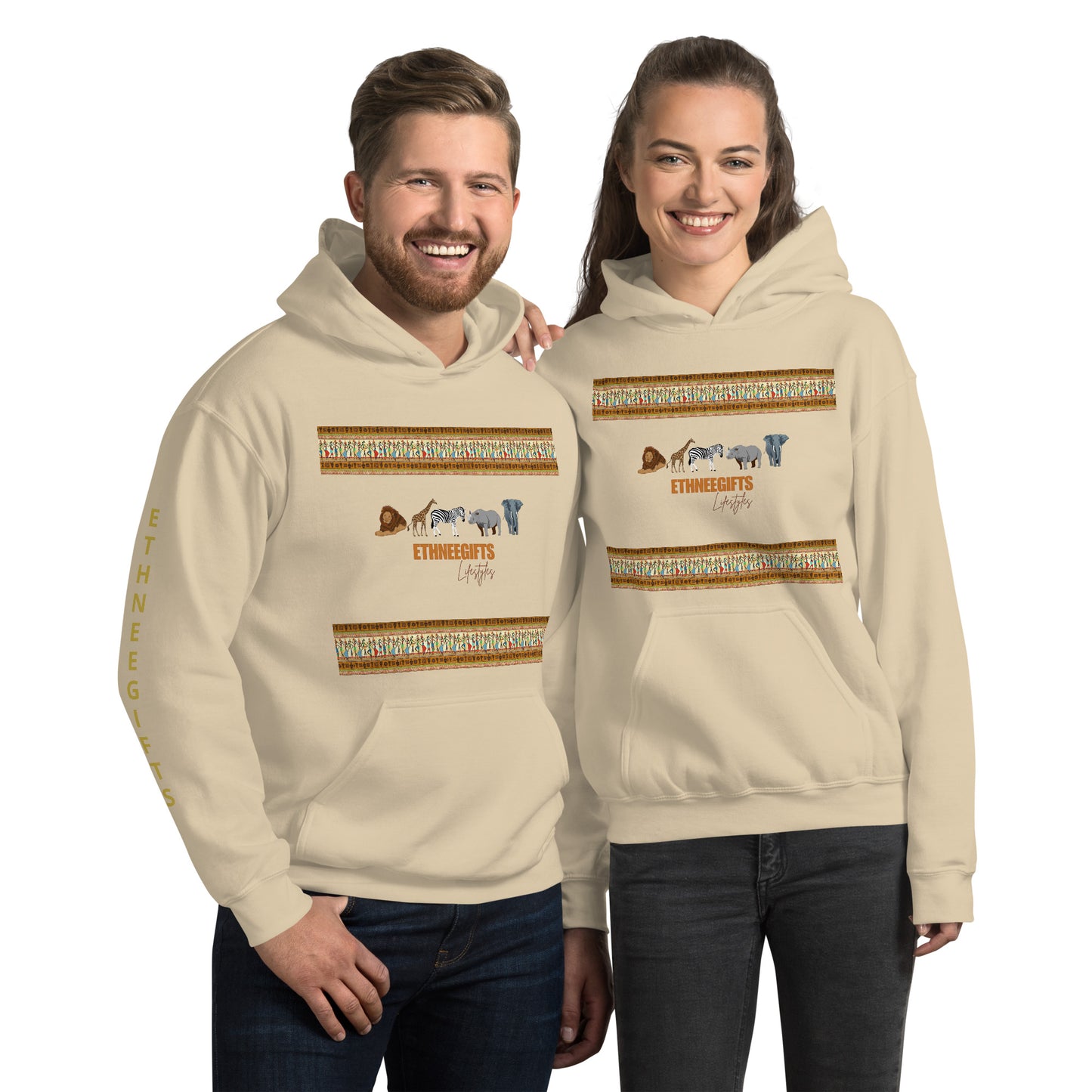 ETHNEEGIFTS Unisex Hoodie ANIMALS