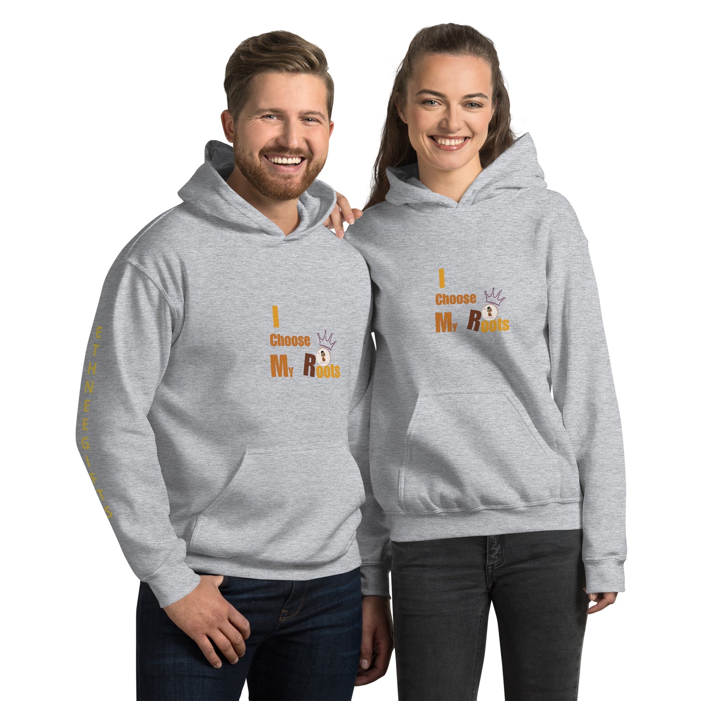 ETHNEEGIFTS Unisex Hoodie I CHOOSE MY ROOTS