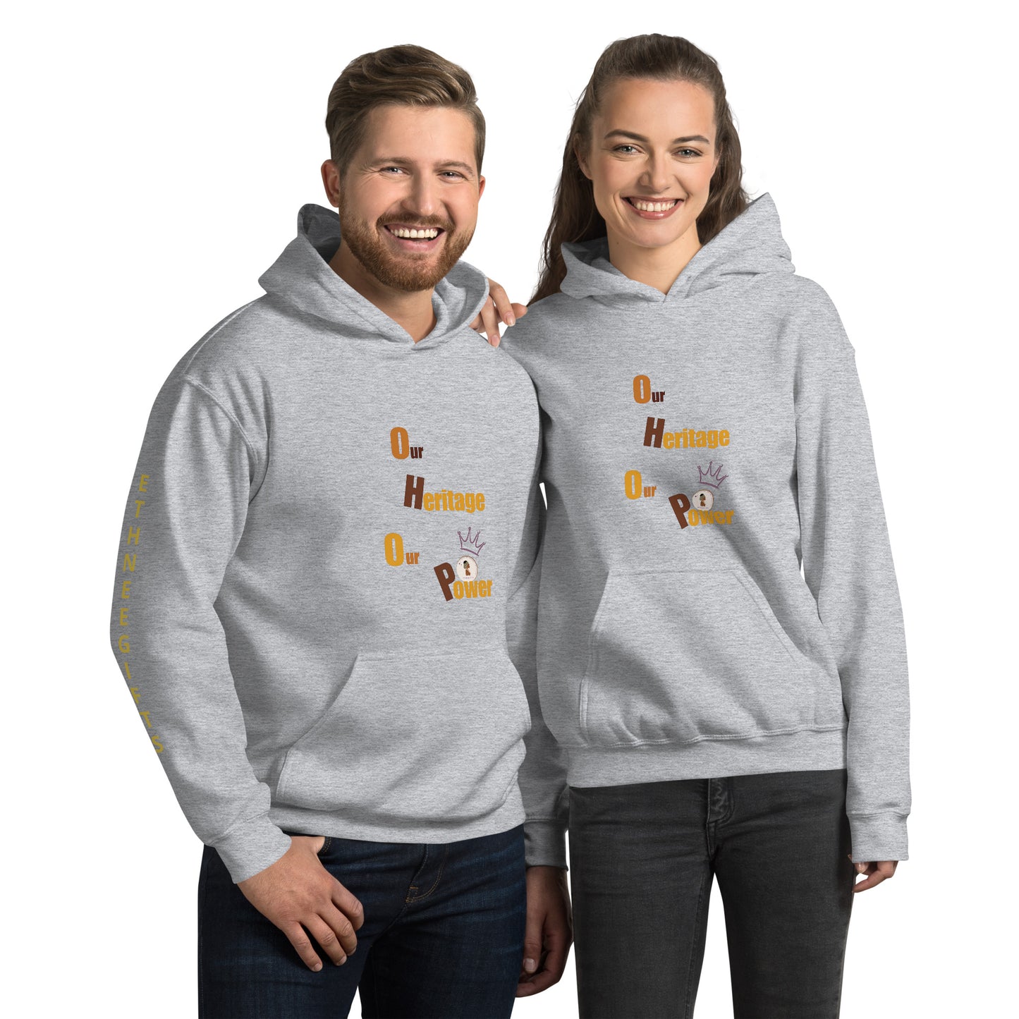 ETHNEEGIFTS Unisex Hoodie OUR HERITAGE OUR POWER