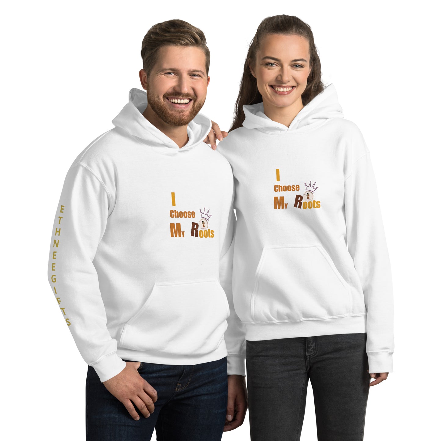 ETHNEEGIFTS Unisex Hoodie I CHOOSE MY ROOTS