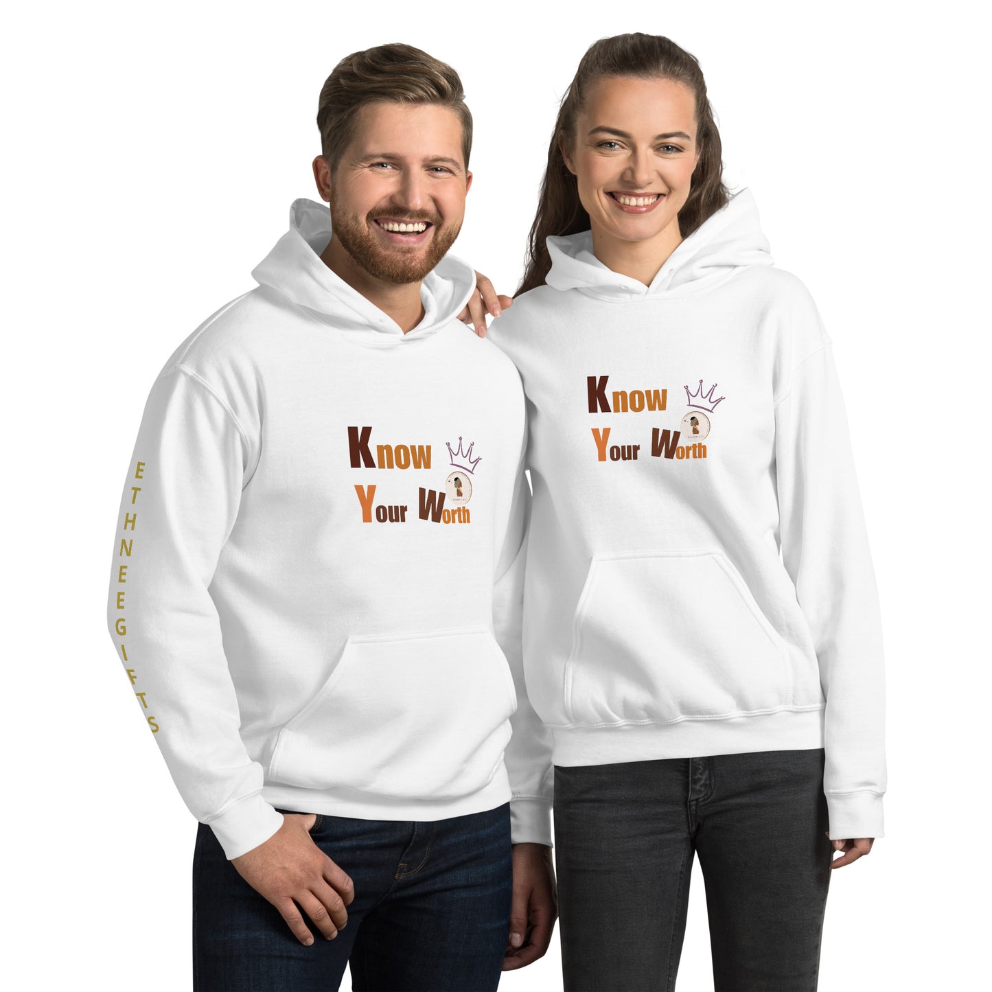 ETHNEEGIFTS Unisex Hoodie KNOWN YOUR WORTH