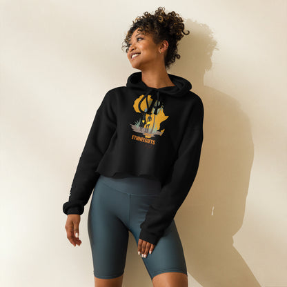 ETHNEEGIFTS Crop Hoodie AFRICA