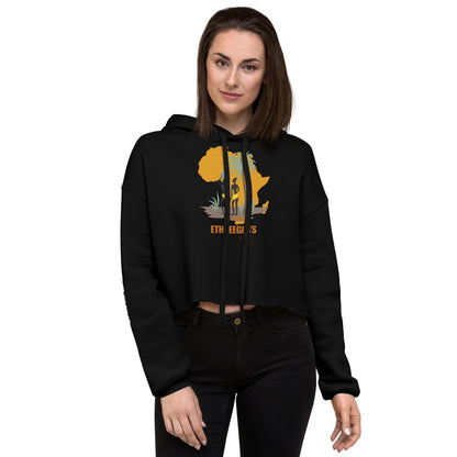 ETHNEEGIFTS Crop Hoodie AFRICA