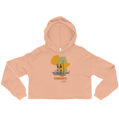 ETHNEEGIFTS Crop Hoodie AFRICA