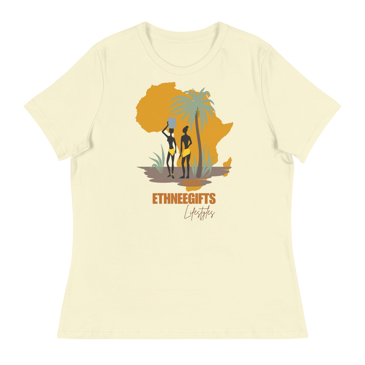 ETHNEEGIFTS Women's Relaxed T-Shirt AFRICA