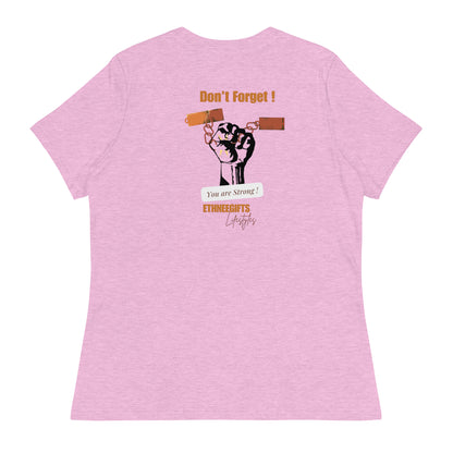 ETHNEEGIFTS Women's Relaxed T-Shirt KNOW YOUR WORTH