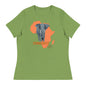 ETHNEEGIFTS Women's Relaxed T-Shirt AFRICA ELEPHANT