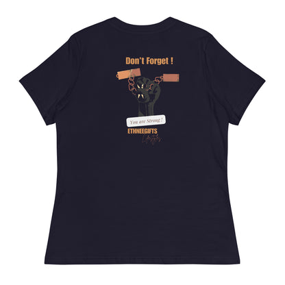 ETHNEEGIFTS Women's Relaxed T-Shirt I CHOOSE MY ROOTS