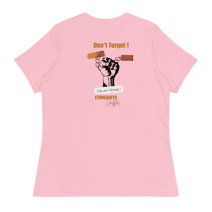 ETHNEEGIFTS Women's Relaxed T-Shirt KNOW YOUR WORTH