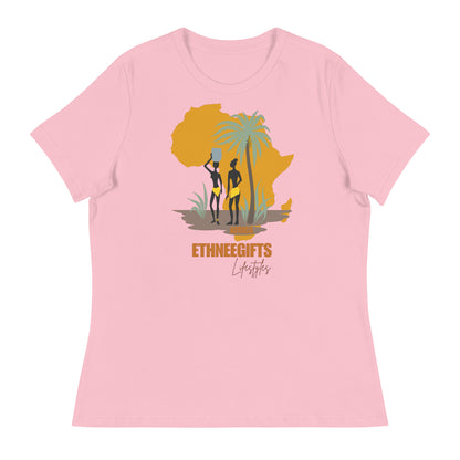 ETHNEEGIFTS Women's Relaxed T-Shirt AFRICA