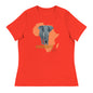 ETHNEEGIFTS Women's Relaxed T-Shirt AFRICA ELEPHANT